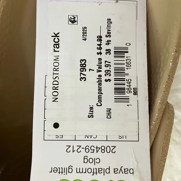 CROCS Baya platform glitter. 2.5” platform. - Picture 3 of 4